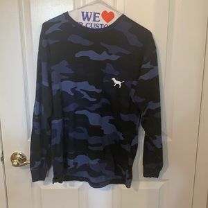 Victoria Secret Pink Camo Long sleeve T-shirt  🍁